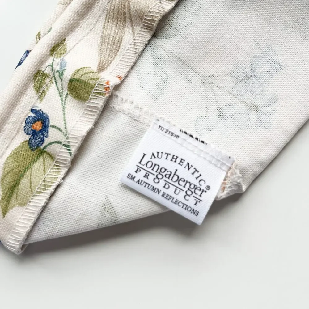 Longaberger‎ Small Autumn Reflections Basket Liner Botanical Fields